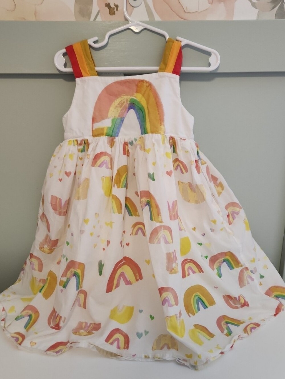 Stella McCartney Kids 3 years or 3t rainbow summer tank sleeveless dress ethical